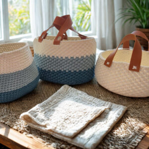 Sacs et paniers en crochet