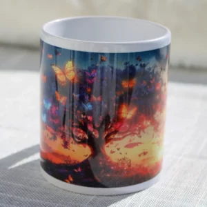 mug arbre de vie & papillons