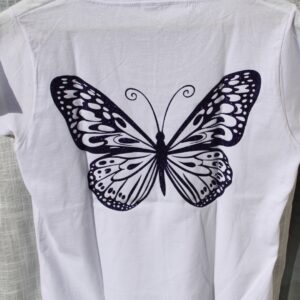 Tee-shirt Papillon pailleté