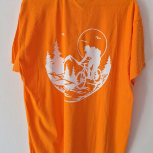 tee shirt "la vie est meilleur à vélo"